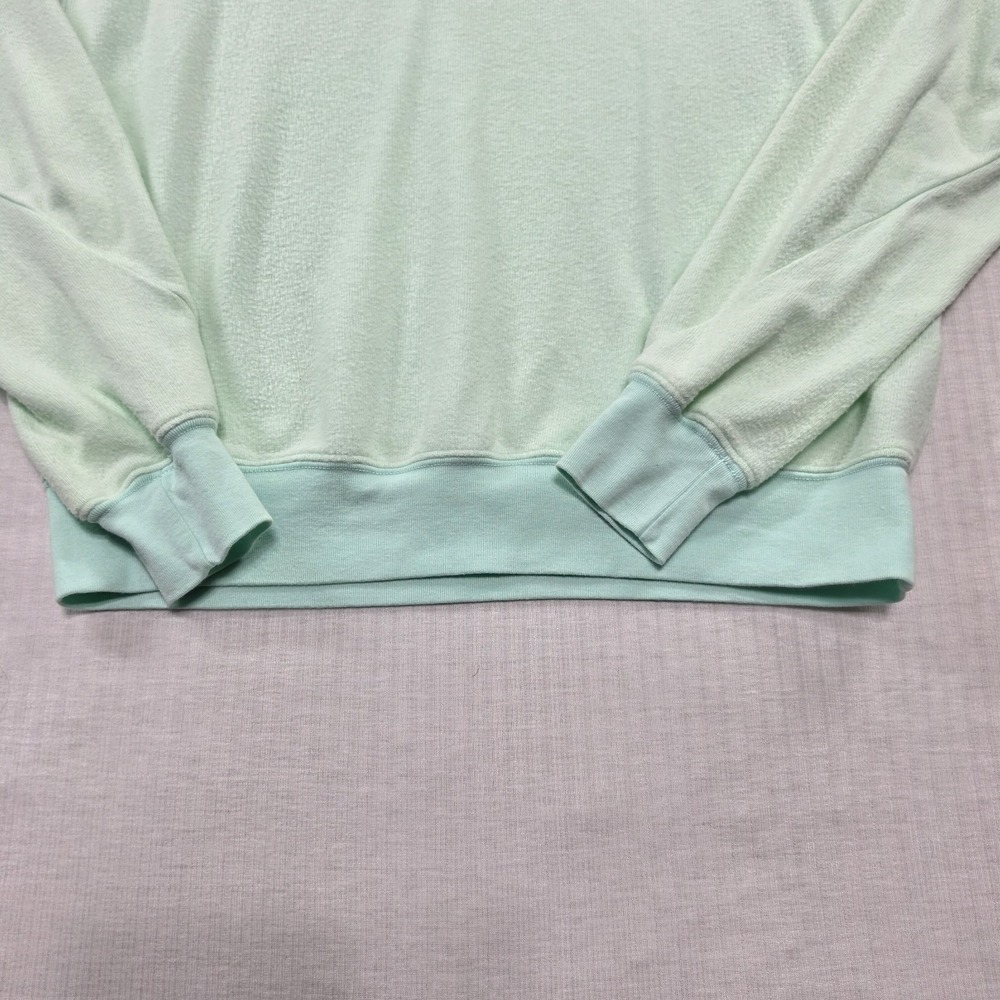 NWT Wildfox Mint Green Beach Bums Graphic V-Neck Sweatshirt XS Y2K Retro Lounge - Picture 3 of 11